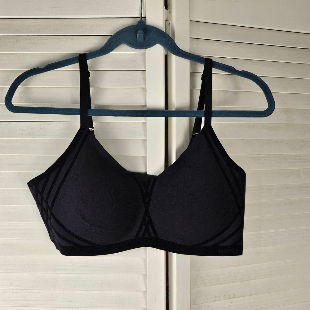 Honeylove Womens Black Silhouette Bra Large